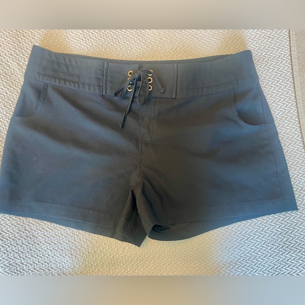 La Blanca Black High Waist Shorts